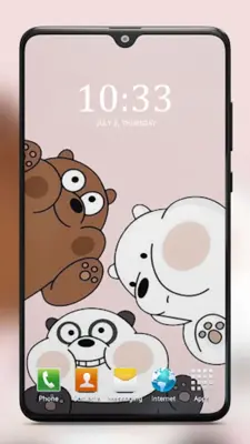 Cute Bear Wallpaper HD android App screenshot 0